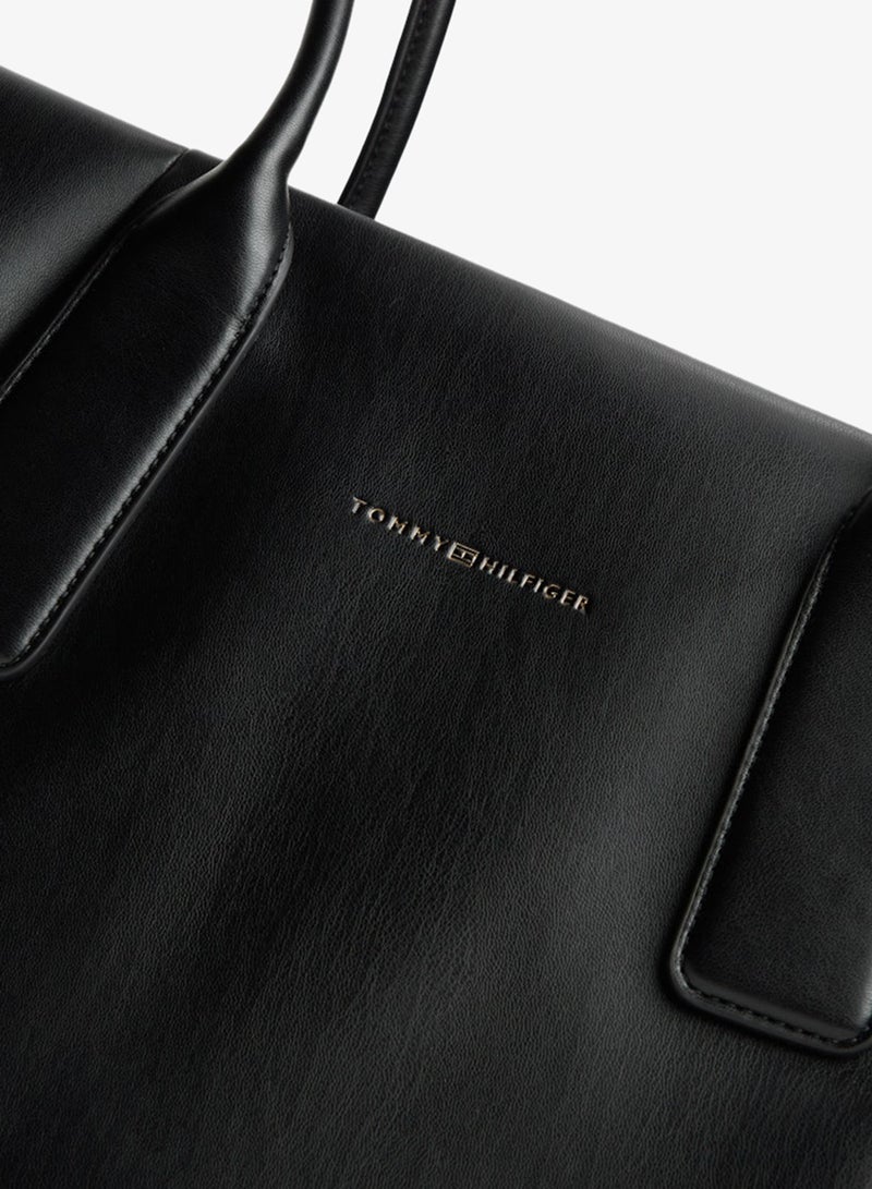 TOMMY HILFIGER Essential Metallic Logo Tote Bag - Image 4